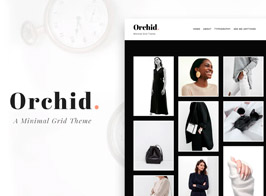 Orchid | Minimal Grid Tumblr Theme