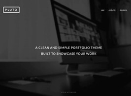 Pluto – Modern Portfolio Tumblr Theme