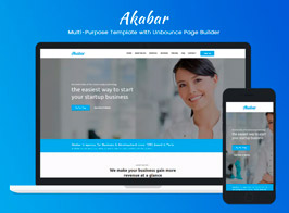 Akabar — Multi-Purpose Template with Unbounce Page Builder