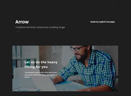 Arrow | Creative Unbounce Landing Page