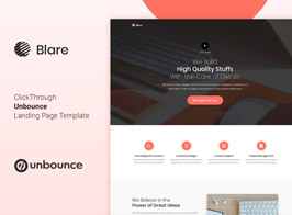 Blare – Business Unbounce Landing Page Template