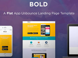 BOLD – App Unbounce Landing Page Template