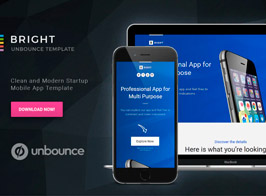 Bright – Unbounce Startup Landing Page