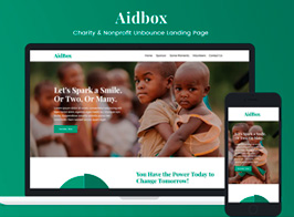 Aidbox — Charity & Nonprofit Unbounce Landing Page