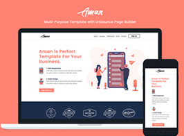 Aman — MultiPurpose Unbounce Landing Page Template