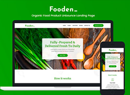 Fooden — Unbounce Food Product Landing Page