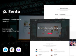 Evnto – Event & Conference Unbounce Landing Page