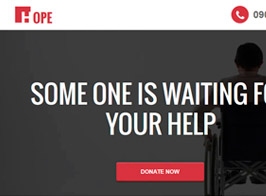 Hope – Non Profit Unbounce Landing Page