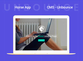 Horse – App Unbounce Landing Page