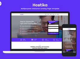 Hostika – Unbounce Landing Page Template