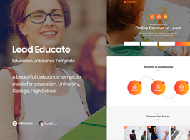 LeadEducate – Education Unbounce Landing Page Template