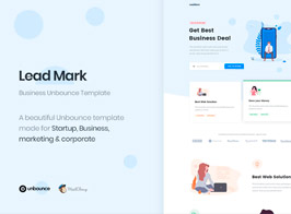 LeadMark – Lead Generation Unbounce Landing Page Template