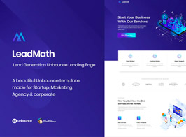 Leadmath – Lead Generation Unbounce Landing Page