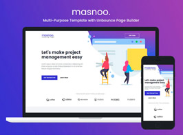 Masnoo – Multi-Purpose Template with Unbounce Page Builder