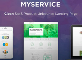 MYSERVICE – Saas Product Unbounce Landing Page