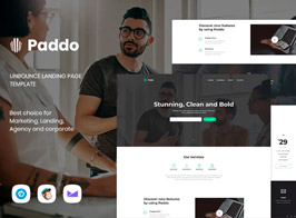 Paddo – Services Unbounce Landing Page Template