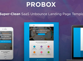 ProBox – Saas Unbounce Landing Page Template