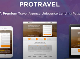 Protravel – Travel Agency Unbounce Template