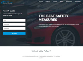 Rental – Rides Unbounce Landing Page