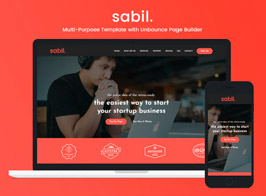 Sabil — Multi-Purpose Template with Unbounce Page Builder