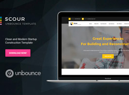 Scour – Construction Unbounce Landing Page
