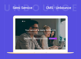 Semi – Service Unbounce Landing Page