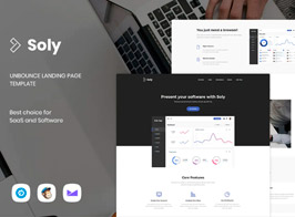 Soly – Saas & Software Unbounce Landing Page