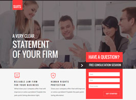 SUITS – Unbounce Law Template