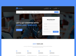 Swan – Lake CMS Unbounce Template