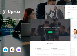 Uprox – Consulting & Finance Unbounce Landing Page Template