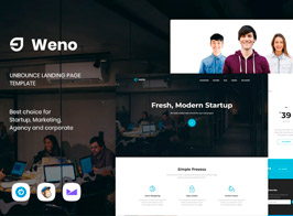 Weno – Startup Unbounce Landing Page Template