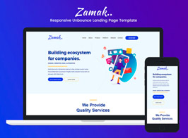 Zamak -Responsive Unbounce Landing Page Template