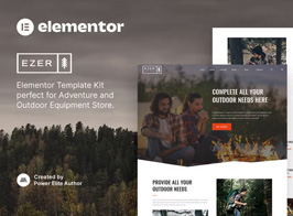 Ezer – Outdoor & Adventure Equipment Store Elementor Template Kit