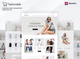 Fashionable – Fashion Shop Elementor Template Kit