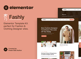 Fashly – Fashion & Clothing Designer Elementor Template Kit