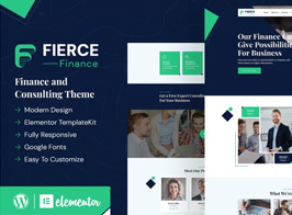 Fierce – Finance Elementor Template Kit