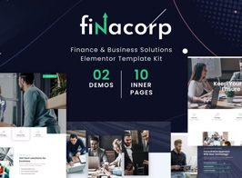 FinaCorp – Finance Corporate Elementor Template Kit