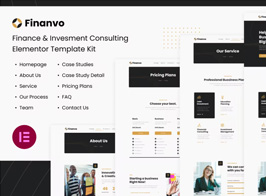Finanvo | Finance & Investment Consulting Elementor Template Kit