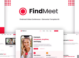 Findmeet – Video Conference Elementor Template Kit