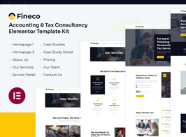 Fineco | Accounting & Tax Consultancy Services Elementor Template Kit