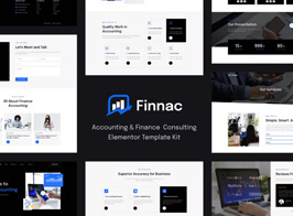 Finnac – Accounting & Finance Consulting Elementor Template Kit