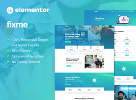 Fixme – Computer Repair Service Elementor Template Kit