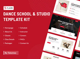 Flaire | Dance School & Studio Elementor Template Kit