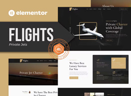 Flights – Private Jets Elementor Template Kit