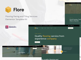 Flore – Flooring & Tiling Services Elementor Template Kit