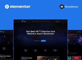 Fortynes – NFTs Conference Elementor Pro Full Site Template