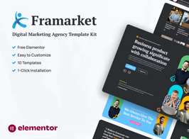 Framarket – Digital Marketing Elementor Template Kit