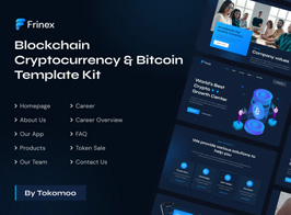Frinex | Blockchain Cryptocurrency & Bitcoin Elementor Template Kit