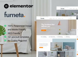 Furneta – Furniture Shop Elementor Template Kit