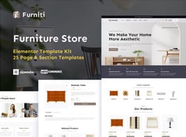 Furniti – Furniture & Home Decor Store Elementor Pro Template Kit